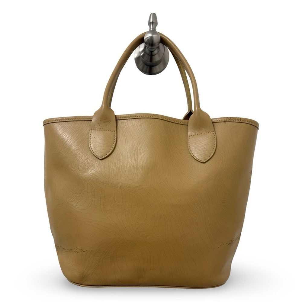 Vintage Longchamp - Beige Leather Handbag